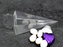 10 Pack of Clear Pyramid Triangle Shaped Small Clear Gift Box - Bomboniere Jewelry Gift Party Favor Model Candy Chocolate Soap Box - RnR Galore