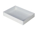10 Pack of White Card Box - Clear Slide On Lid - 30 x 20 x 8cm - Large Beauty Product Gift Giving Hamper Tray Merch Fashion Cake Sweets Xmas - RnR Galore