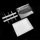 10 Pack of White Card Chocolate Sweet Soap Product Retail Gift Box - 12 bay 4x4x3cm Compartments - Clear Slide On Lid - 16x12x3cm - RnR Galore