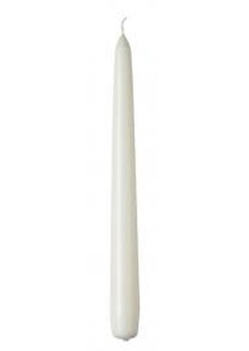 10 pack white wax 20cm taper church house vigil candleabra candle 2CM WIDE - RnR Galore