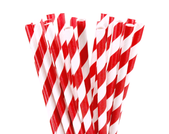1000 Bulk Wholesale Pack Red White Drinking Straws Biodegradable Eco Paper Birthday Party Event Bistro Bar Cafe Take Away - RnR Galore