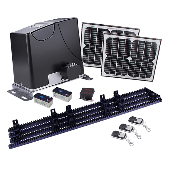 1000KG Auto Solar Slide Sliding Gate Opener Automatic w 4m Rail - RnR Galore