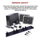 1000KG Auto Solar Slide Sliding Gate Opener Automatic w 4m Rail - RnR Galore