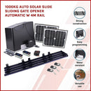 1000KG Auto Solar Slide Sliding Gate Opener Automatic w 4m Rail - RnR Galore