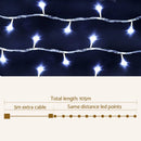 100M Christmas Lights String Fairy Light 500 LED Cool White Jingle Jollys - RnR Galore