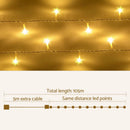 100M Christmas Lights String Fairy Light 500 LED Warm White Jingle Jollys - RnR Galore