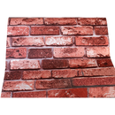 10m 3D Red Brick Print Theme Wallpaper - RnR Galore