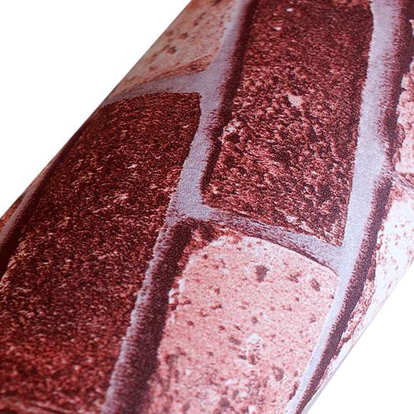 10m 3D Red Brick Print Theme Wallpaper - RnR Galore