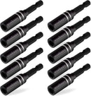 10Pc Magnetic Extension Socket Drill Bit Holder 1/4" Hex Screwdriver Nut Driver - RnR Galore