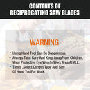10Pc Reciprocating Saw Blades Set For Wood Metal Timber Demolition Cutting Tool - RnR Galore