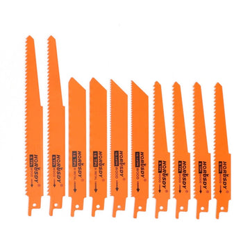 10Pc Reciprocating Saw Blades Set For Wood Metal Timber Demolition Cutting Tool - RnR Galore