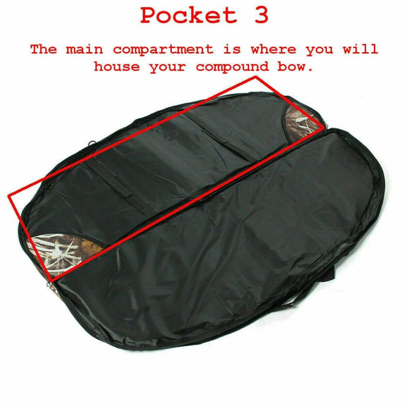 115cm Portable Compound Bow bag Archery Arrows Carry Bag Case With Arrow Holder - RnR Galore