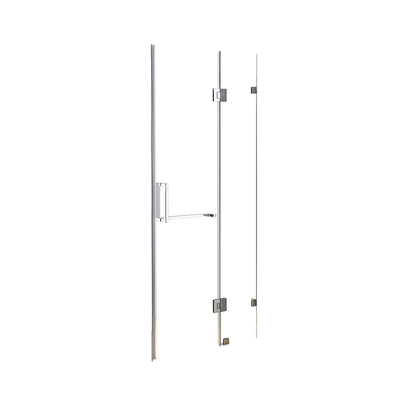 120 x 200cm Wall to Wall Frameless Shower Screen 10mm Glass By Della Francesca - RnR Galore