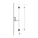 120 x 200cm Wall to Wall Frameless Shower Screen 10mm Glass By Della Francesca - RnR Galore