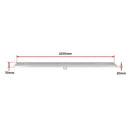 1200mm Bathroom Shower Stainless Steel Grate Drain w/Centre outlet Floor Waste Square Pattern - RnR Galore