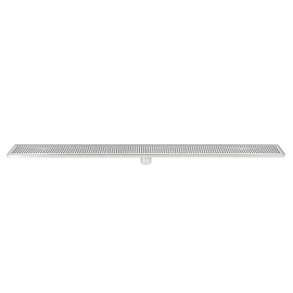 1200mm Bathroom Shower Stainless Steel Grate Drain w/Centre outlet Floor Waste Square Pattern - RnR Galore