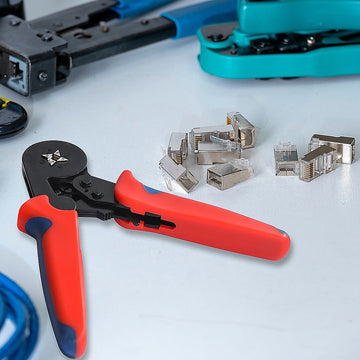 1200Pcs Bootlace Ferrule Crimper kit 0.25 - 10mm2 Cord End Ratchet Crimping Tool - RnR Galore