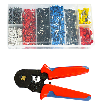 1200Pcs Bootlace Ferrule Crimper kit 0.25 - 10mm2 Cord End Ratchet Crimping Tool - RnR Galore