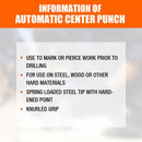 125mm/5" Automatic Centre Punch Adjustable Spring Loaded Metal Drill Tool Glod - RnR Galore