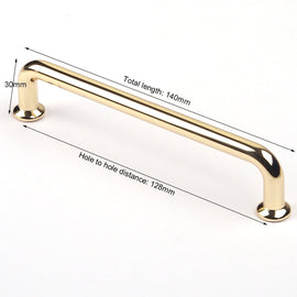 128mm Polished gold Furniture Kitchen Bathroom Cabinet Handles Drawer Bar Handle Pull Knob - RnR Galore