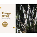 12M Christmas Lights Icicle Light 960 LED Falling Metor Jingle Jollys - RnR Galore