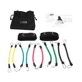 13PC Resistance Bands Set – Fitness Exercise Tubes with Handles & Leg Bands - RnR Galore