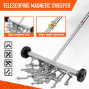 17inch Telescoping Magnetic Sweeper Magnet Broom Rolling Pick Up 8.8Lbs Portable - RnR Galore