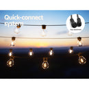 17m Solar Festoon Lights Outdoor LED String Light Christmas Decorations 2pcs - RnR Galore