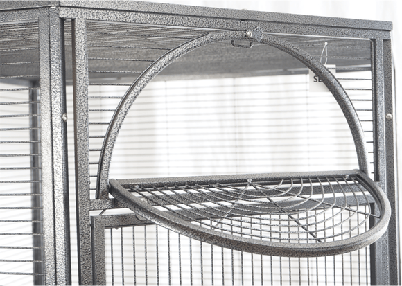185cm XXL Corner Bird Cage Pet Parrot Aviary Perch Castor Wheel - RnR Galore