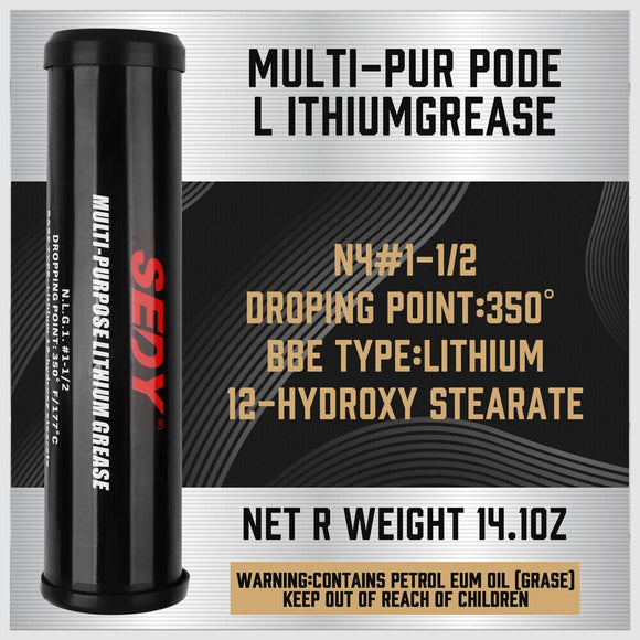18inch Grease Gun 8000PSI Pistol Grip Flex Hose Heavy Duty Barrel With Cartridge - RnR Galore