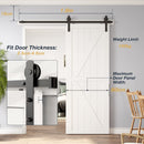 1.8m Heavy Duty Sliding Barn Single Door Hardware Kit Damper Track Rail Roller System - RnR Galore
