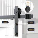 1.8m Heavy Duty Sliding Barn Single Door Hardware Kit Damper Track Rail Roller System - RnR Galore