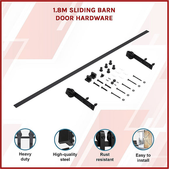 1.8m Sliding Barn Door Hardware - RnR Galore