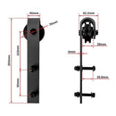 1.8m Sliding Barn Door Hardware Heavy Duty Sturdy Kit - RnR Galore