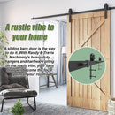 1.8m Sliding Barn Door Hardware Heavy Duty Sturdy Kit - RnR Galore