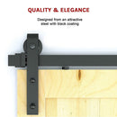 1.8m Sliding Barn Door Hardware Heavy Duty Sturdy Kit - RnR Galore