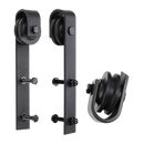 1.8m Sliding Barn Door Hardware Heavy Duty Sturdy Kit - RnR Galore