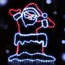 1M Christmas Lights 248 LED Santa Motif Light Decorations Jingle Jollys - RnR Galore