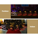 1X Christmas Lights Reindeer Sleigh 806 LED Decorations Jingle Jollys - RnR Galore