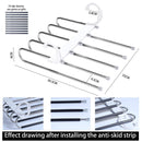 2 Pack Adjustable Multi - Layer 5 in 1 Pants Hanger for Wardrobe and Home Storage (White) - RnR Galore