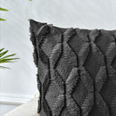 2 Pack Decorative Boho Throw Pillow Covers 45 x 45 cm (Black) - RnR Galore