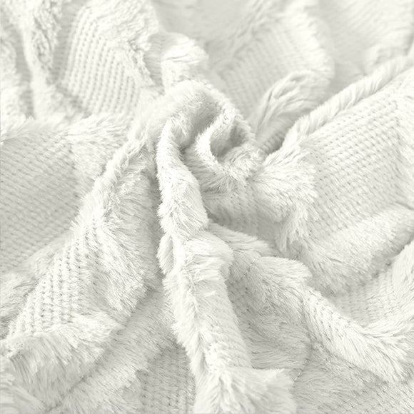 2 Pack Decorative Boho Throw Pillow Covers 45 x 45 cm (White) - RnR Galore