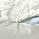 2 Pack Decorative Boho Throw Pillow Covers 45 x 45 cm (White) - RnR Galore