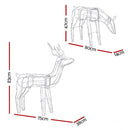 2 PCS Christmas Lights Reindeers 200 LED Decorations Jingle Jollys - RnR Galore