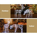 2 PCS Christmas Lights Reindeers 200 LED Decorations Jingle Jollys - RnR Galore