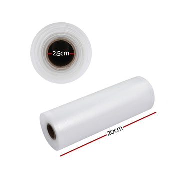 2 Rolls Food Vacuum Sealer Bags Storage Saver Heat Sealing Bag Pack 20CMX6M - RnR Galore