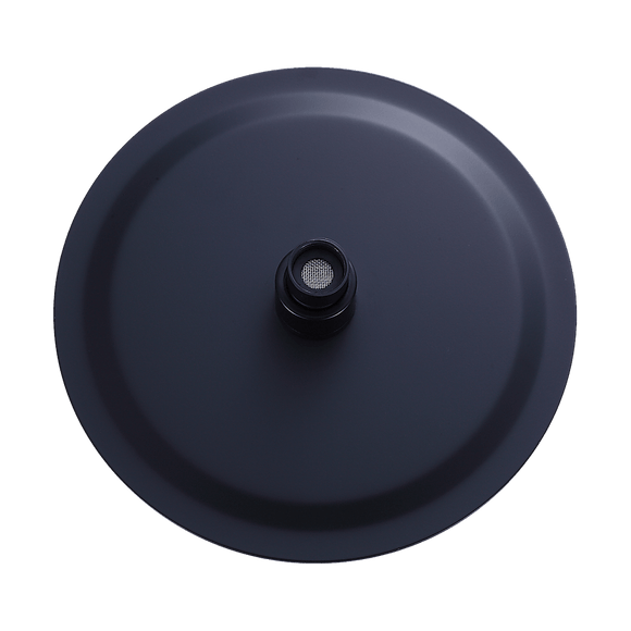 200mm Shower Head Round 304SS Electroplated Matte Black Finish - RnR Galore