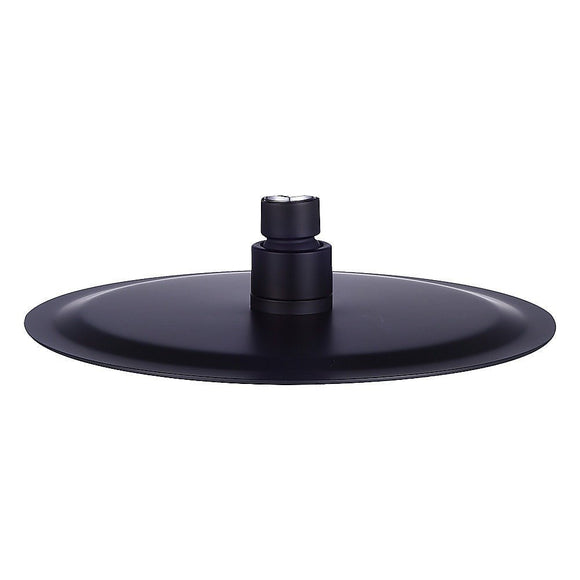 200mm Shower Head Round 304SS Electroplated Matte Black Finish - RnR Galore