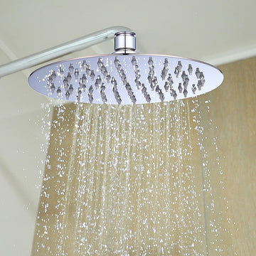 200mm Shower Head Round 304SS Polished Chrome Finish - RnR Galore