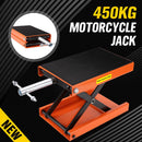 205KG Motorcycle Motorbike Lift Jack Motorcycle Stand Hoist Repair Work Bench - RnR Galore